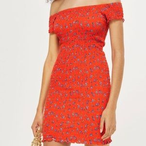 Topshop TALL Shirred Bodycon Dress size 14US 💎